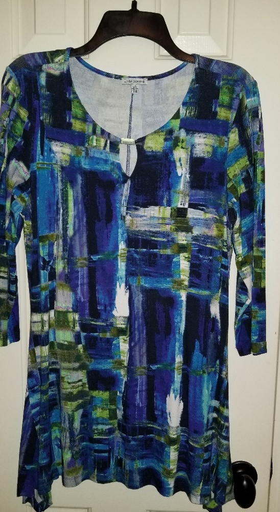 Multi color knit top
